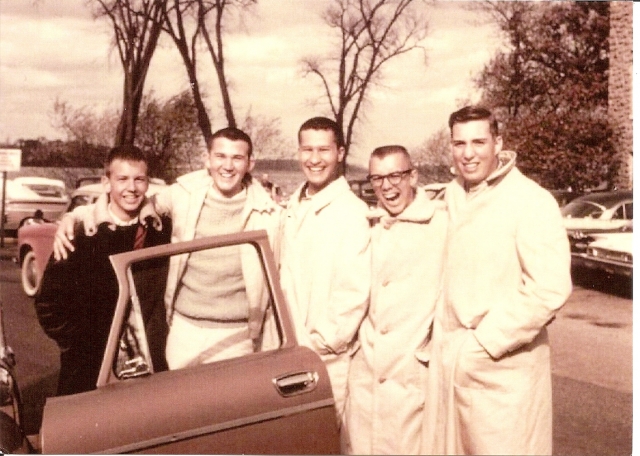 l/r: Tec Carstenn, Jack Hunter, Tim Davies, Jim Riebe, Randy Robel - Wisconsin vs. Northwestern