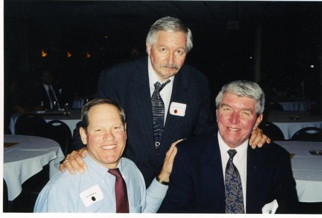 Bill Hamilton, Dave Christensen & Neil Oelstrom at 40th year reunion