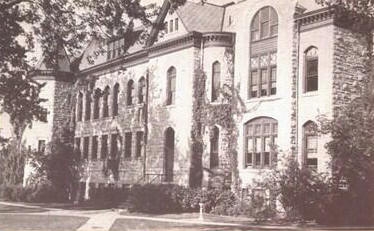 Carroll College Old Main back entrance