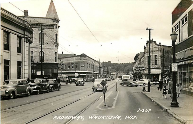 looking West from E. Broadway