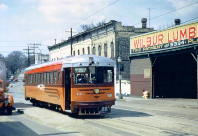 Interurban Car on W. Broadway