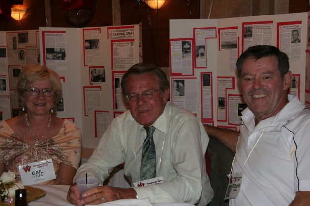 Gail & Lawrence Leja with Bob the pharmacist Hall