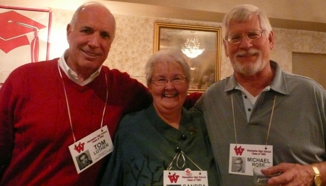 Tom Luther, Sandra (Horn) Kovacs and Mike Rose